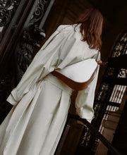 Load image into Gallery viewer, Furoshiki Crossbody Bag M Canvas Ivory-Caramello