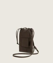 Load image into Gallery viewer, FORMA I Bourse Bag Espresso I Espresso color I side view I white background