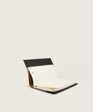 Load image into Gallery viewer, Notebook Cover black inclusive Moleskine I inside view to show the envelop on the inside