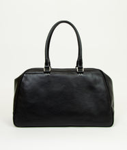 Load image into Gallery viewer, Watoji I Day Runner 43 I black I from behind, white japanese stitch detail I white background