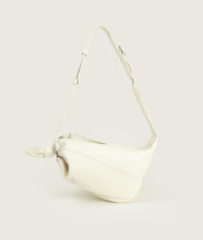 Load image into Gallery viewer, Furoshiki Crossbody Bag M Soft Lamb Leather Latte