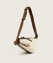 Load image into Gallery viewer, Furoshiki Crossbody Bag M Canvas Ivory-Caramello
