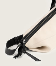 Load image into Gallery viewer, Furoshiki Crossbody Bag M Canvas ivory-black
