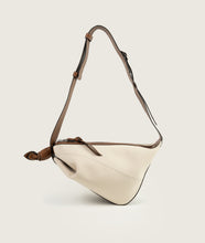Load image into Gallery viewer, Furoshiki Crossbody Bag M Canvas Ivory-Caramello