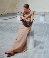 Load image into Gallery viewer, Furoshiki Crossbody Bag M  Espresso