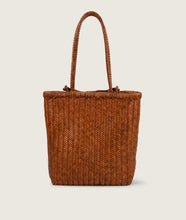 Load image into Gallery viewer, Pazar Book Tote Tan Handwoven Leather