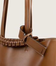 Load image into Gallery viewer, Luggage Tag Caramello Leather
