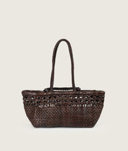 Load image into Gallery viewer, Pazar Tote Boat Wiener Geflecht Brown Handwoven Leather