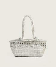 Load image into Gallery viewer, Pazar Tote Boat Wiener Geflecht White Handwoven Leather