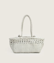 Load image into Gallery viewer, Pazar Tote Boat Wiener Geflecht White Handwoven Leather