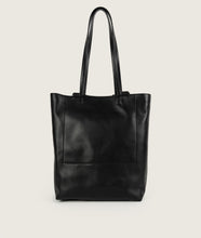 Load image into Gallery viewer, Pazar Book Tote Packable Black Leather