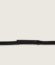 Load image into Gallery viewer, Pazar Magazine Tote Black I detail view I showing the adjustable strap in detail I white background