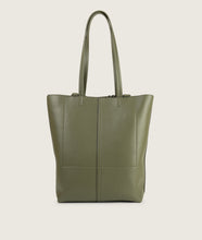 Load image into Gallery viewer, Pazar Book Tote Olive Green Soft Leather