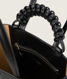 Load image into Gallery viewer, Pazar Book Tote Nano Black Smooth Leather