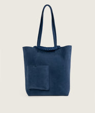 Load image into Gallery viewer, Pazar Book Tote Denim Suede Leather