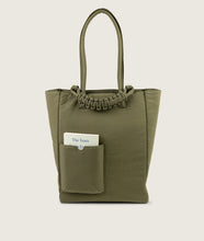 Load image into Gallery viewer, Pazar Book Tote Olive Plant Dyed Nylon