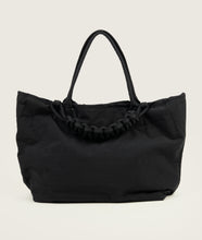Load image into Gallery viewer, Pazar Tote XL Charcoal black plant dyed nylon I front view I white background