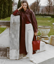Load image into Gallery viewer, Pazar Tote Nano Rubino Smooth Leather