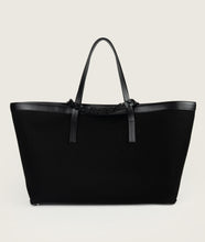Load image into Gallery viewer, Reins Tote Bag Canvas XL Black